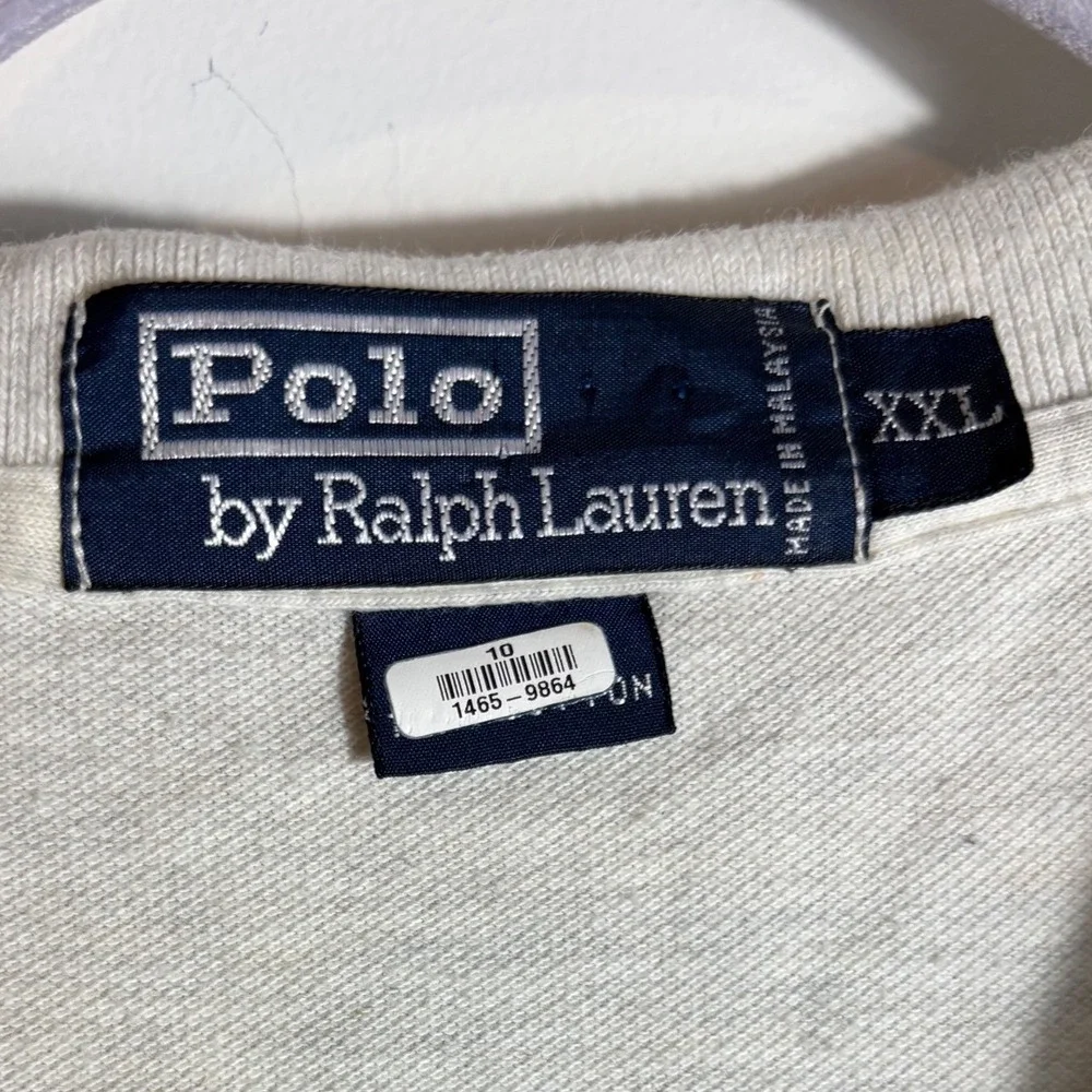 NWOT‎ POLO Ralph Lauren Oatmeal Heather Cotton Short Sleeve Polo Size XXL